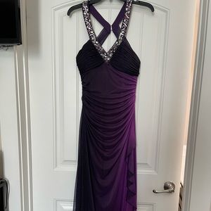 Blondie Nites Purple Prom Dress